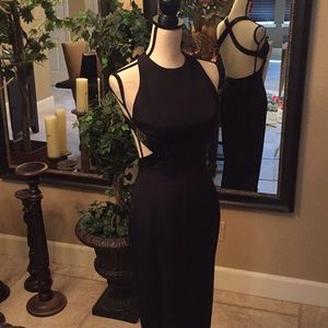 Sexy black evening gown